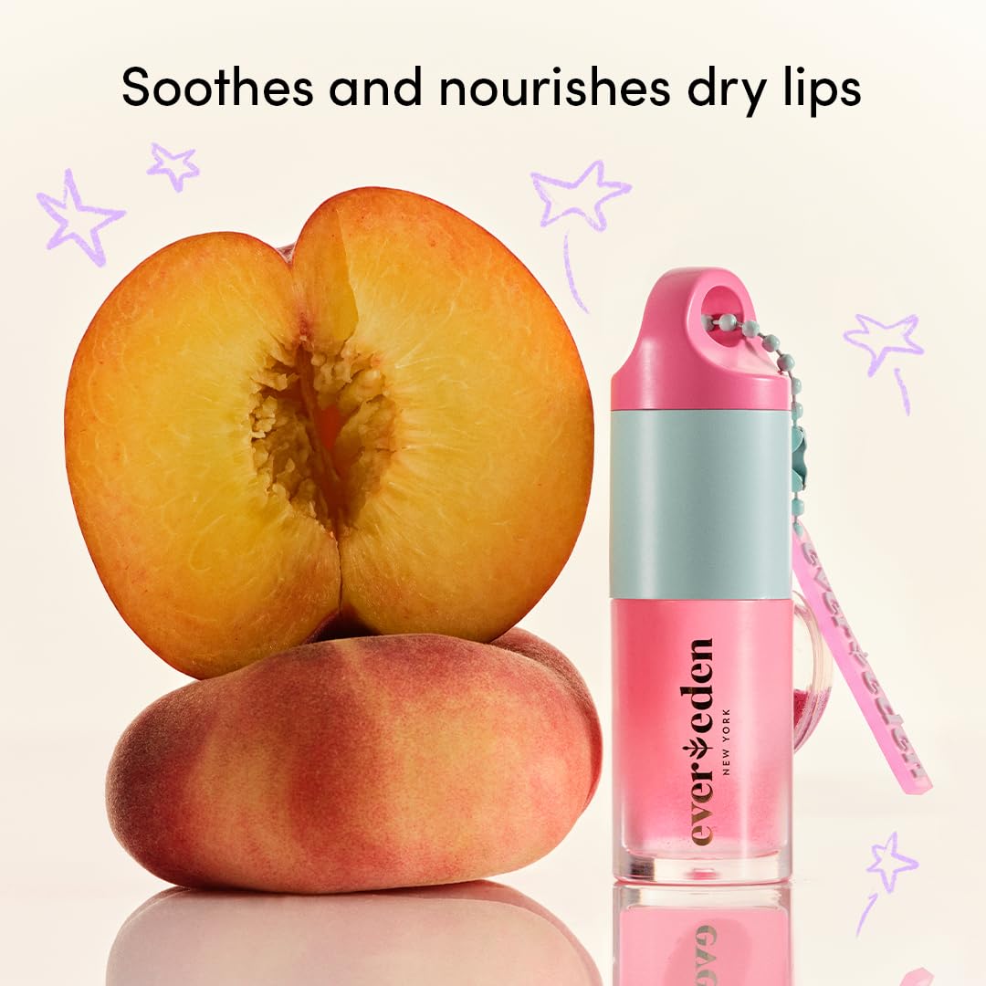 Evereden Kids Tinted Non Toxic Lip Gloss: Sakura - Non Toxic Kids Makeup - Vegan Natural Makeup for Kids - Soothing & Hydrating Kid Lip Gloss with Cherry, Peach, & Cranberry Oils - Girls Makeup