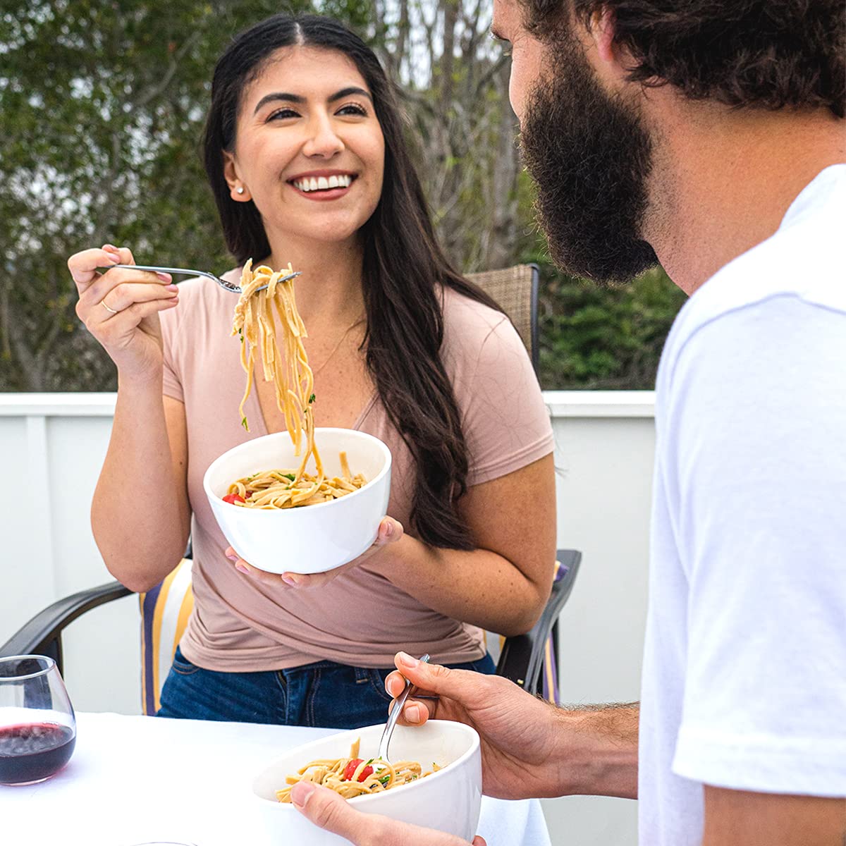 Gluten-Free Pasta Variety Pack | Cooks in 3 Min or Less | Spinach Fettuccine, Four Cheese Tortelloni, Red Lentil Fusilli, and Cauliflower Fresh Noodles | Taste Republic | Frozen, 9oz ea (Pack of 6)