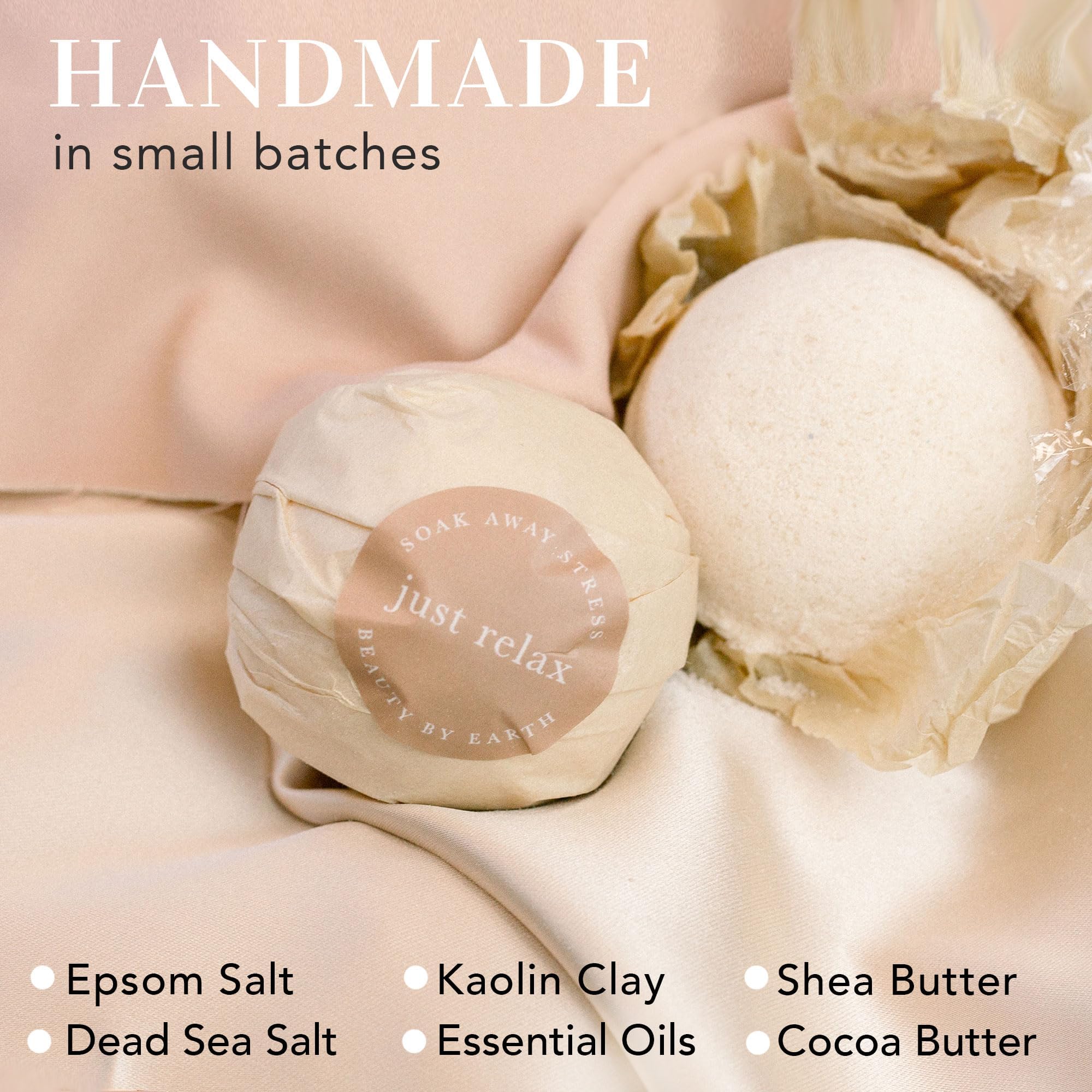 Bath Bomb Gift Set - USA Made with Natural & Organic Ingredients, Relaxing Gifts for Women & Men, Spa Gifts & Birthday Gifts for Women and Mom, Bath Bombs for Women & Kids Gift Ideas