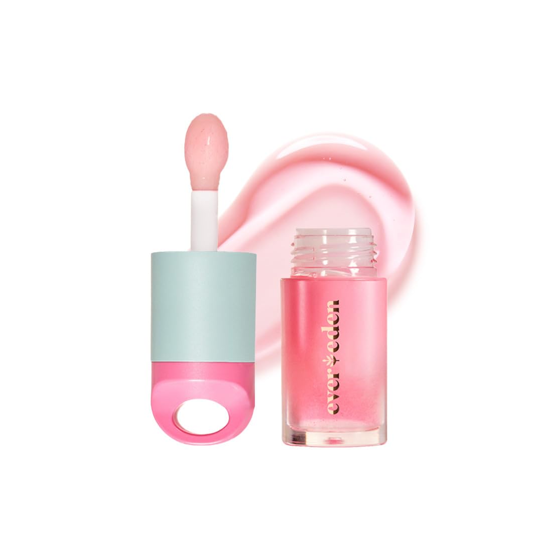 Evereden Kids Tinted Non Toxic Lip Gloss: Sakura - Non Toxic Kids Makeup - Vegan Natural Makeup for Kids - Soothing & Hydrating Kid Lip Gloss with Cherry, Peach, & Cranberry Oils - Girls Makeup