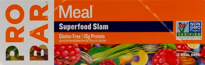 PROBAR - Meal Bar, Superfood Slam, Non-GMO, Gluten-Free, Healthy, Plant-Based Whole Food Ingredients, Natural Energy, 3 Ounce (Pack of 12)