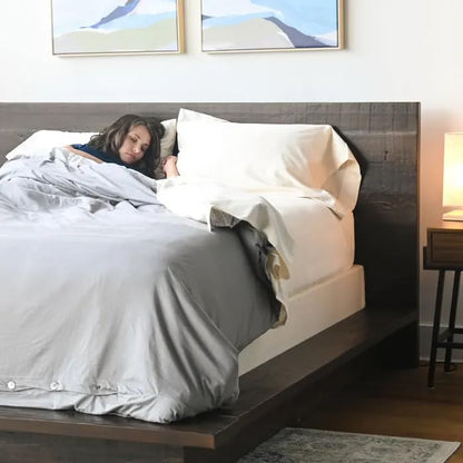 Naturepedic Organic Luxury Full Sheet Set - 4 Piece Soft Sheets for Full Size Bed - Comfy Breathable & Fitted Bed Sheet - 400 Thread Count Organic Cotton Sheet Set