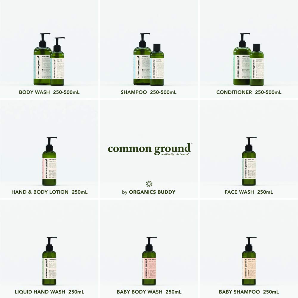 COMMON GROUND All Natural Lotion Moisturizer - Paraben & Cruelty Free - Non Greasy, Organic, Vegan, Plant-Based, Avocado Oil - All, Men, Women, Eczema, Sensitive Skin (2 x 8.4 fl oz)