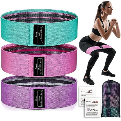Resistance Bands, Exercise Workout Bands, Yoga Straps for Women and Men, 5 Sets of Stretch Bands for Booty Legs, Pilates Flexbands