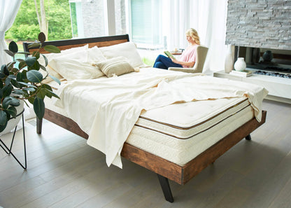 Naturepedic Organic Luxury Full Sheet Set - 4 Piece Soft Sheets for Full Size Bed - Comfy Breathable & Fitted Bed Sheet - 400 Thread Count Organic Cotton Sheet Set