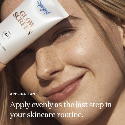 Supergoop! Glowscreen SPF 40 - Glowy Sunscreen Primer with Hyaluronic Acid, Vitamin B5 & Niacinamide - 1.7 oz