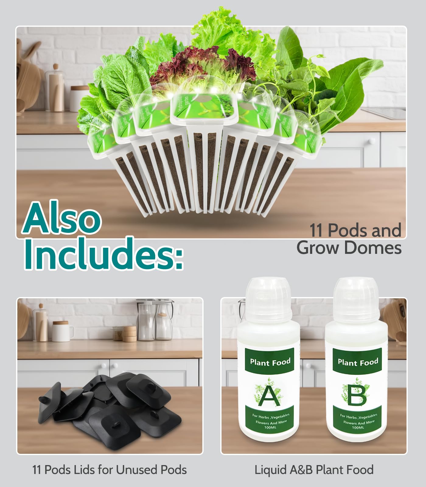 Hydroponics Growing System Indoor Garden: 2024 New Upgrade 11Pods Planting Herb Garden Kit with Atomizer & Water Automatic Cycle System, Ideal Christmas Gifts for Mom Dad Men Women